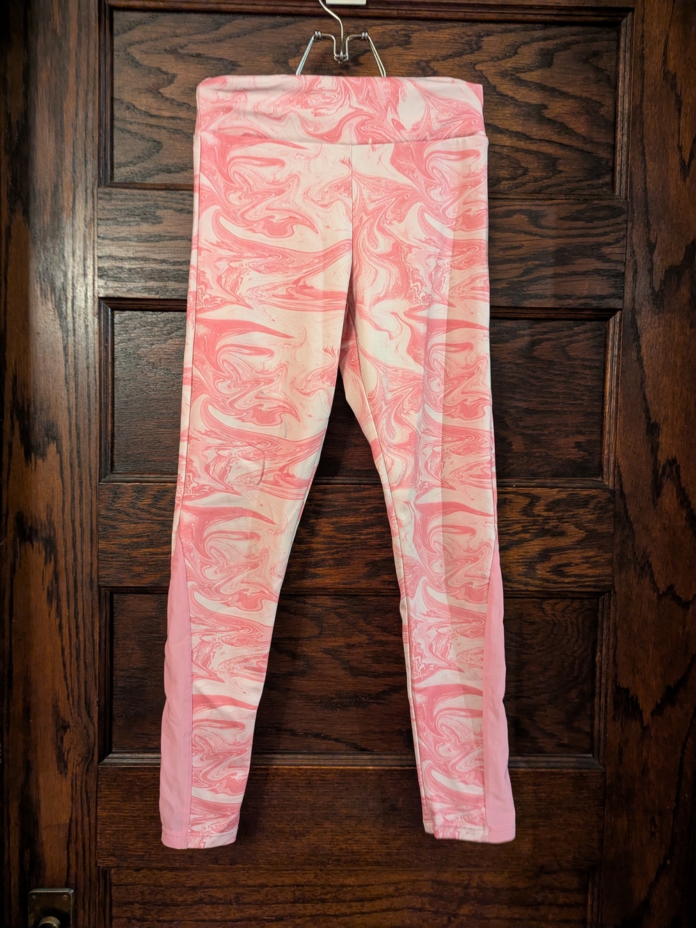 Zara Kids Pink Marble-Print Kids Leggings - Kids 9/10